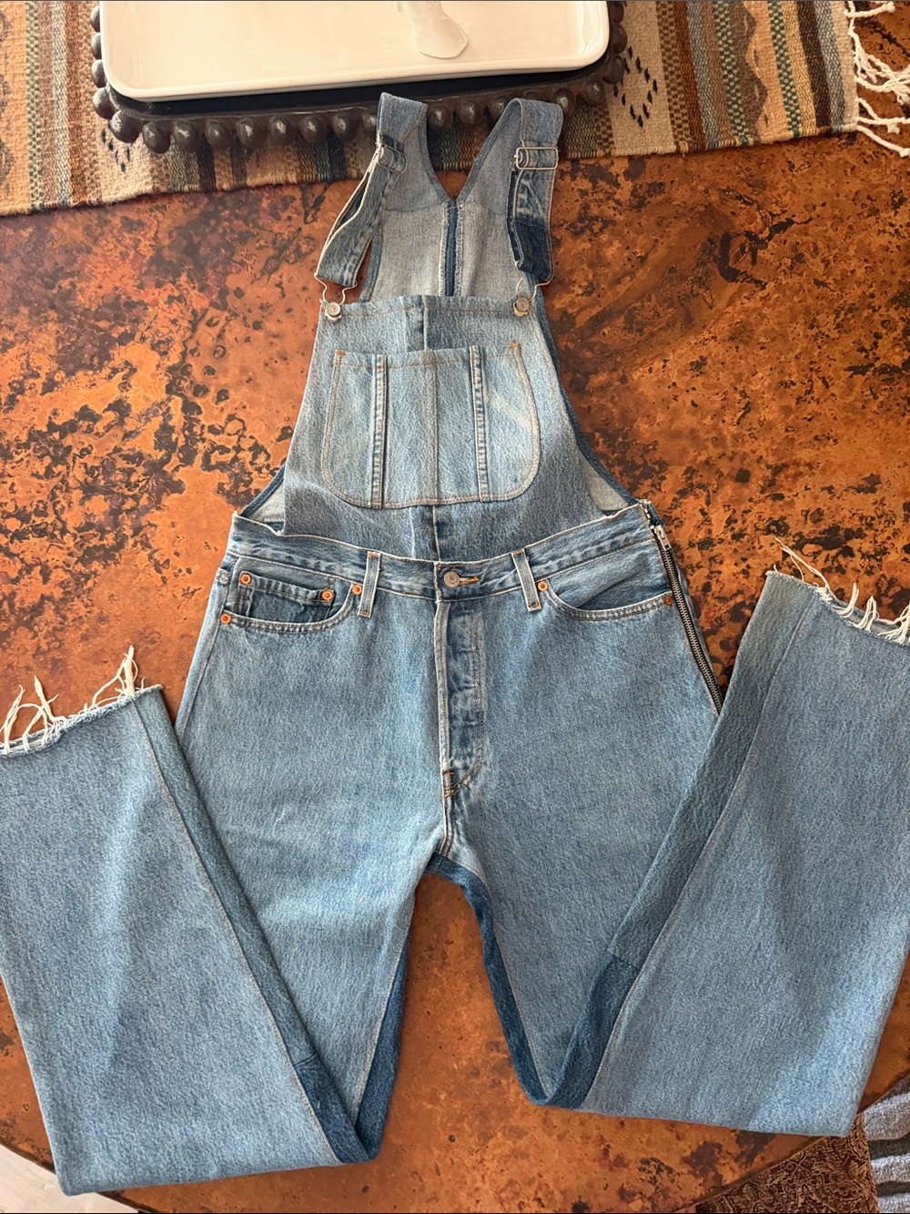 Re/Done Light Blue Women’s Denim Overalls